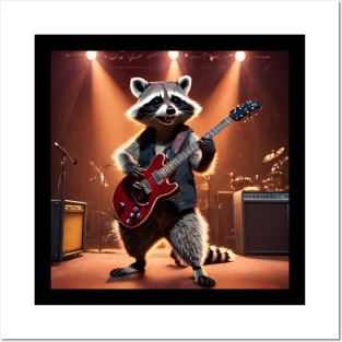 cute raccoon Posters and Art